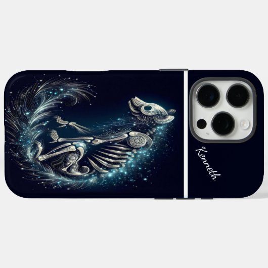 Starlight Canine Skelet Case-Mate iPhone Case (Achterkant (horizontaal))