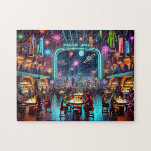 Starlight Cantina Kosmische Buitenlandse Bar Legpuzzel
