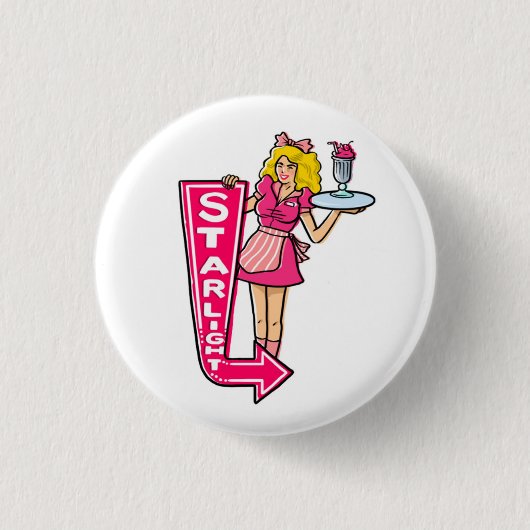 Starlight Diner Waitress Button (Voorkant)