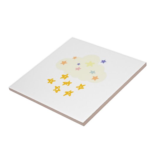 Starlight Dreamer Keramische Tegel Tegeltje (Zijkant)