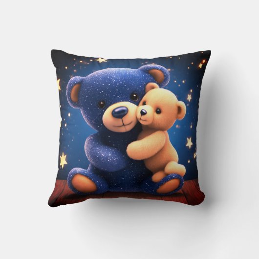 Starlight DreamerThrow Pillow- Knuffel Teddy Bear Kussen (Achterkant)