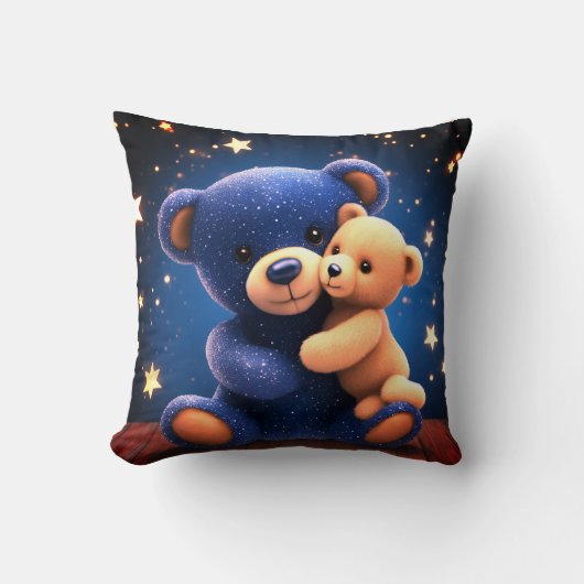 Starlight DreamerThrow Pillow- Knuffel Teddy Bear Kussen (Voorkant)
