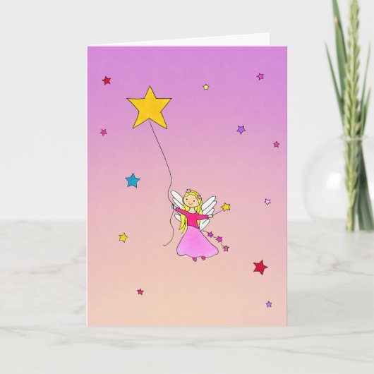 Starlight en Magic Birthday Card Bedankkaart (Voorkant)