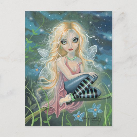 Starlight Fairy Fantasy Art Briefkaarten (Voorkant)