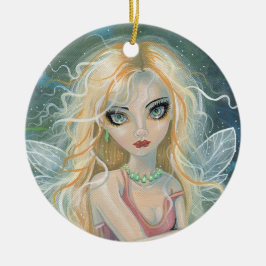 Starlight Fairy Fantasy Art Keramisch Ornament (Voorkant)