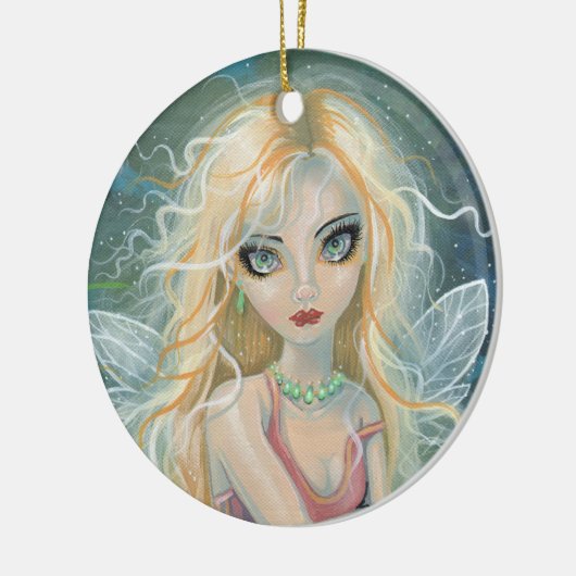Starlight Fairy Fantasy Art Keramisch Ornament (Links)