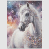 Starlight Galaxy Mooie Paard Decoupage Tissuepapier (Voorkant)