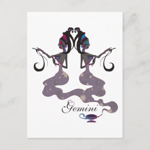 Starlight Gemini-Briefkaarten Briefkaart