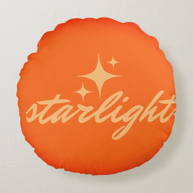 starlight gratitude rond kussen (Voorkant)