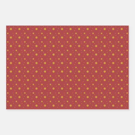 Starlight in drie kleuren inpakpapier set van 3 (Voorkant 3)