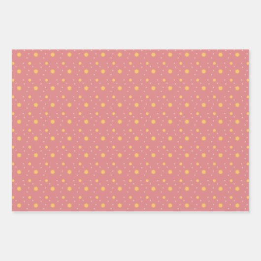 Starlight in drie kleuren inpakpapier set van 3 (Voorkant 2)