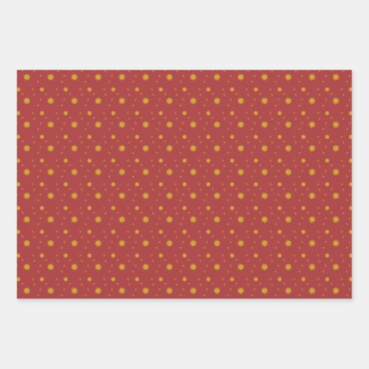 Starlight in drie kleuren inpakpapier set van 3 (Voorkant)