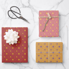 Starlight in drie kleuren inpakpapier set van 3 vel