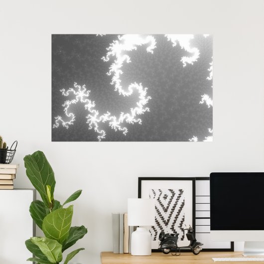 Starlight in zwart-wit poster (Thuiskantoor)