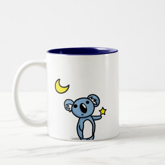 Starlight Koala - Blue Tweekleurige Koffiemok (Links)