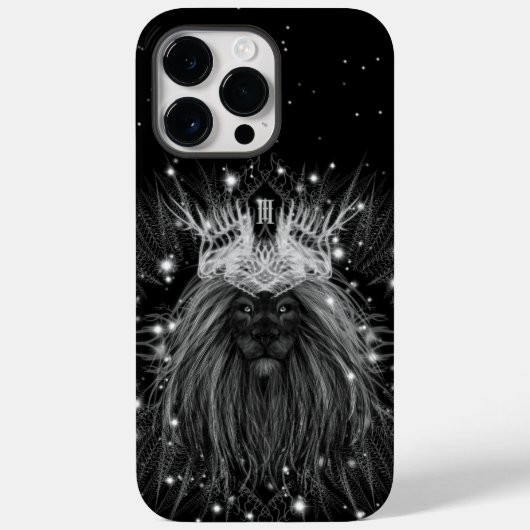 Starlight-leeuw met kroonmonogram Case-Mate iPhone case (Achterkant)