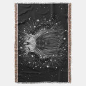 Starlight-leeuw met kroonmonogram deken (Voorkant Verticaal)