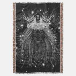 Starlight-leeuw met kroonmonogram deken