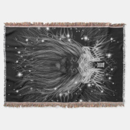 Starlight-leeuw met kroonmonogram deken