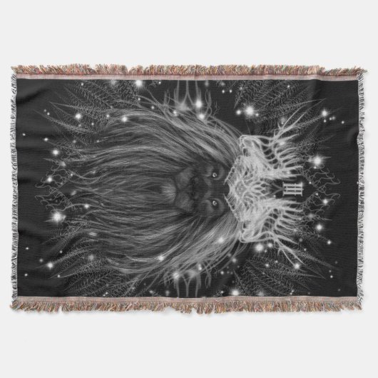 Starlight-leeuw met kroonmonogram deken (Voorkant)