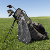 Starlight-leeuw met kroonmonogram golfhanddoek (Groen)