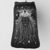 Starlight-leeuw met kroonmonogram golfheadcover (Draai 90)