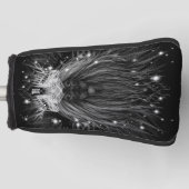 Starlight-leeuw met kroonmonogram golfheadcover (Voorkant)