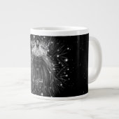Starlight-leeuw met kroonmonogram grote koffiekop (Voorkant rechts)