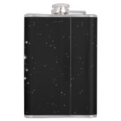 Starlight-leeuw met kroonmonogram heupfles (Achterkant)