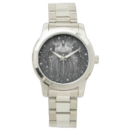 Starlight-leeuw met kroonmonogram horloge
