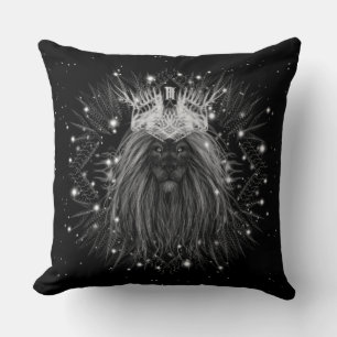 Starlight-leeuw met kroonmonogram kussen