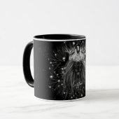 Starlight-leeuw met kroonmonogram mok (Voorkant links)