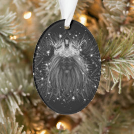 Starlight-leeuw met kroonmonogram ornament