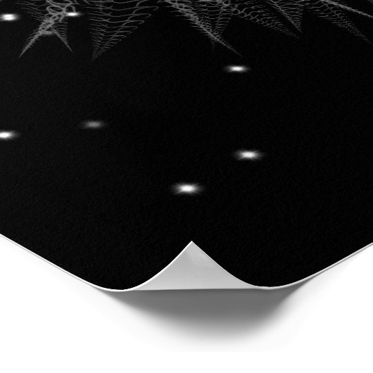 Starlight-leeuw met kroonmonogram poster (Hoek)