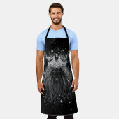 Starlight-leeuw met kroonmonogram schort (Gedragen)