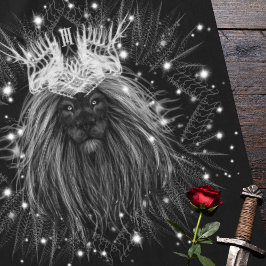 Starlight-leeuw met kroonmonogram tafelkleed