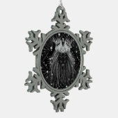 Starlight-leeuw met kroonmonogram tin sneeuwvlok ornament (Links)