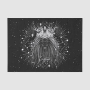 Starlight-leeuw met kroonmonogram tissuepapier