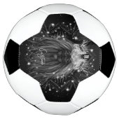 Starlight-leeuw met kroonmonogram voetbal (Gedraaid)