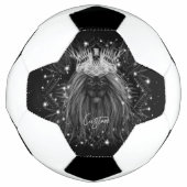 Starlight-leeuw met kroonmonogram voetbal (Voorkant)