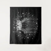 Starlight-leeuw met kroonmonogram wandkleed (Voorkant)