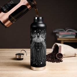 Starlight-leeuw met kroonmonogram waterfles