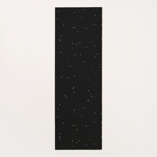 Starlight-leeuw met kroonmonogram zwart yogamat (Achterkant)