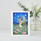 Starlight Lily Mermaid Briefkaart (Staand voorkant)