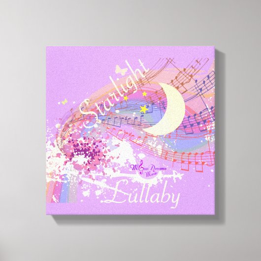 Starlight Lullaby Color Splash Stretched Canvas (Voorkant)