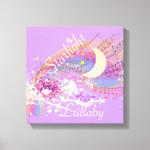 Starlight Lullaby Color Splash Stretched Canvas