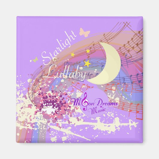 Starlight Lullaby Colorsplash Square Magnet (Voorkant)