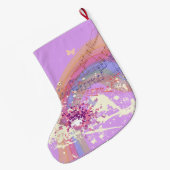 Starlight Lullaby Kerstmis stoppen Grote Kerstsok (Achterkant (Hangend))