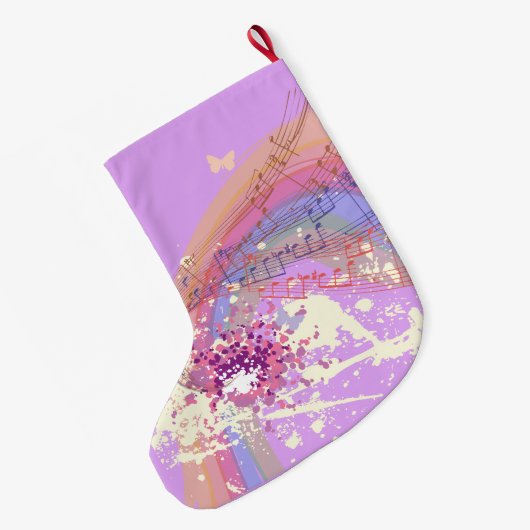 Starlight Lullaby Kerstmis stoppen Grote Kerstsok (Achterkant (Hangend))