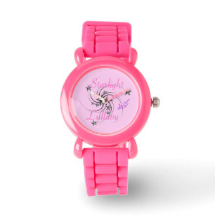 Starlight Lullaby Pink Glitter Strap Watch Horloge